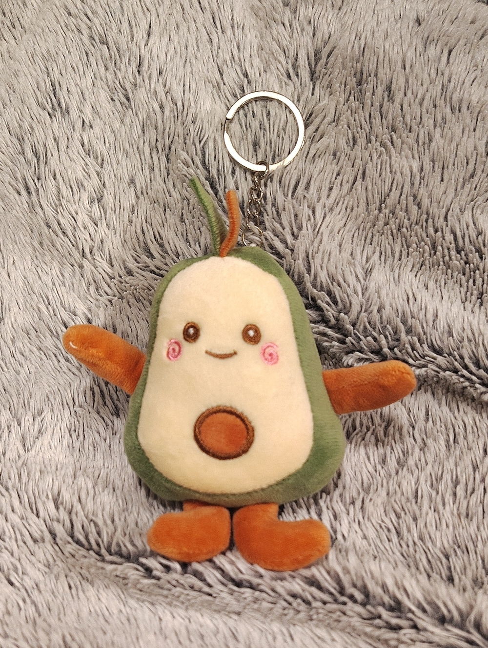 Plush Avocado Keychain